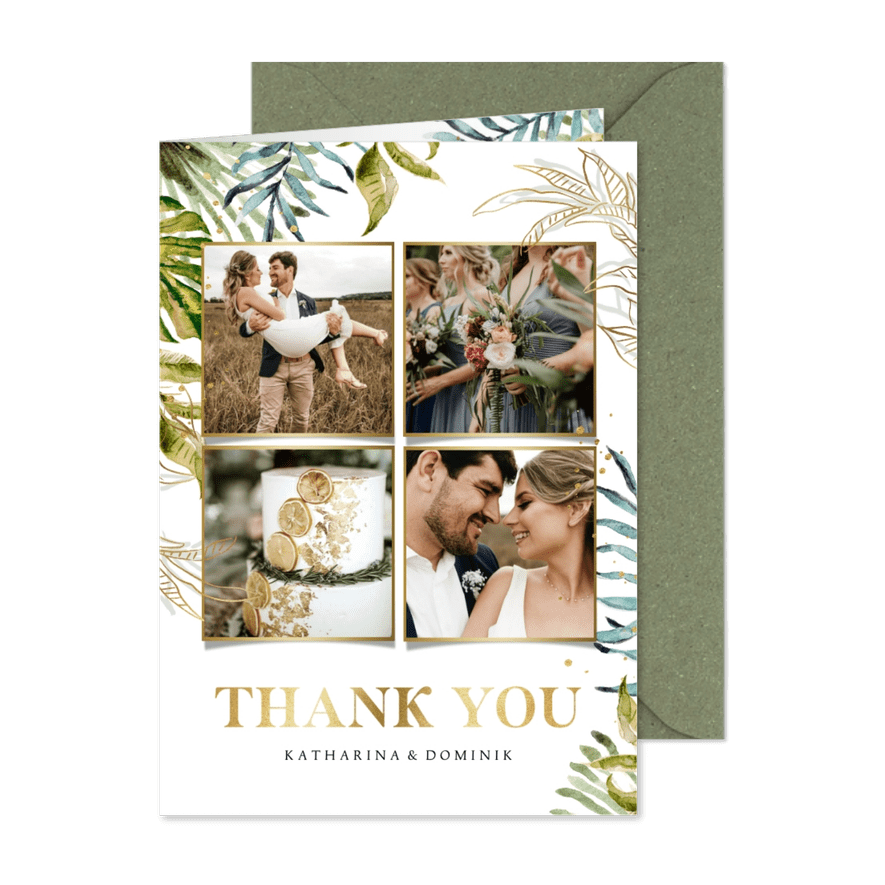 Fotokarte Danksagung Fotos, Botanik - Karteneindruck
