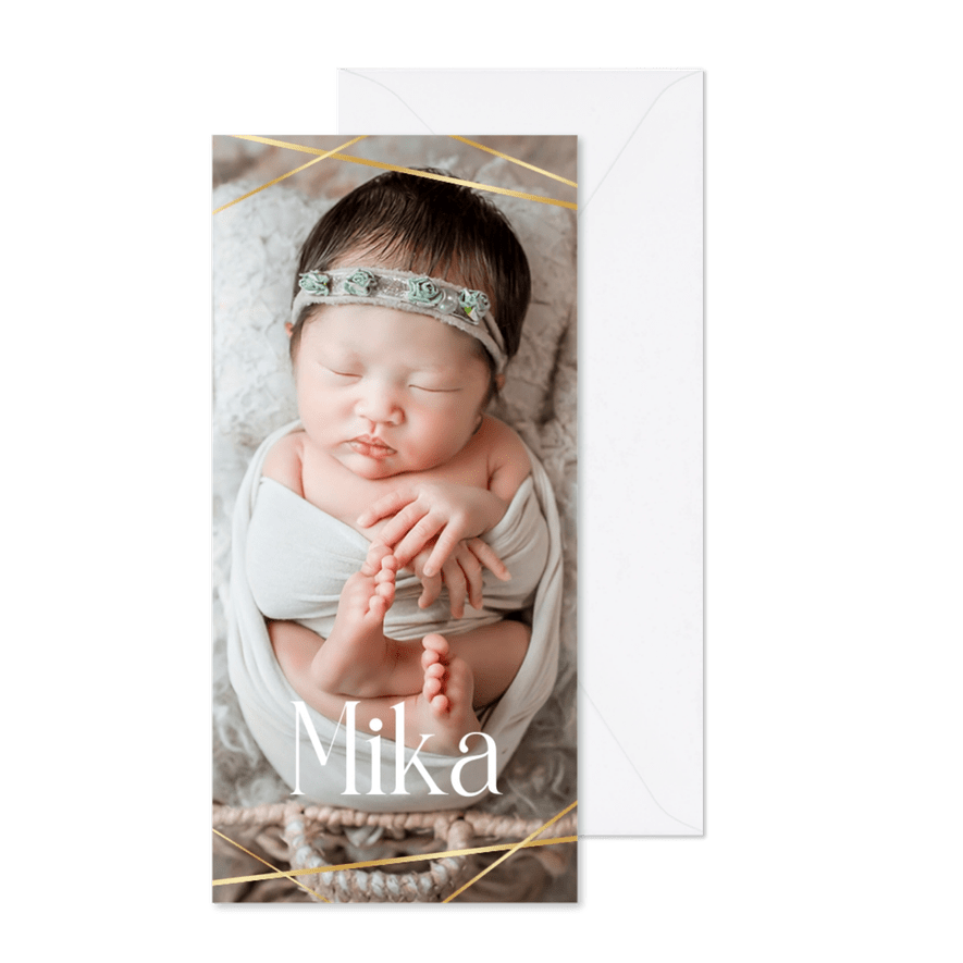 Fotokarte Geburt / Adoption - Karteneindruck
