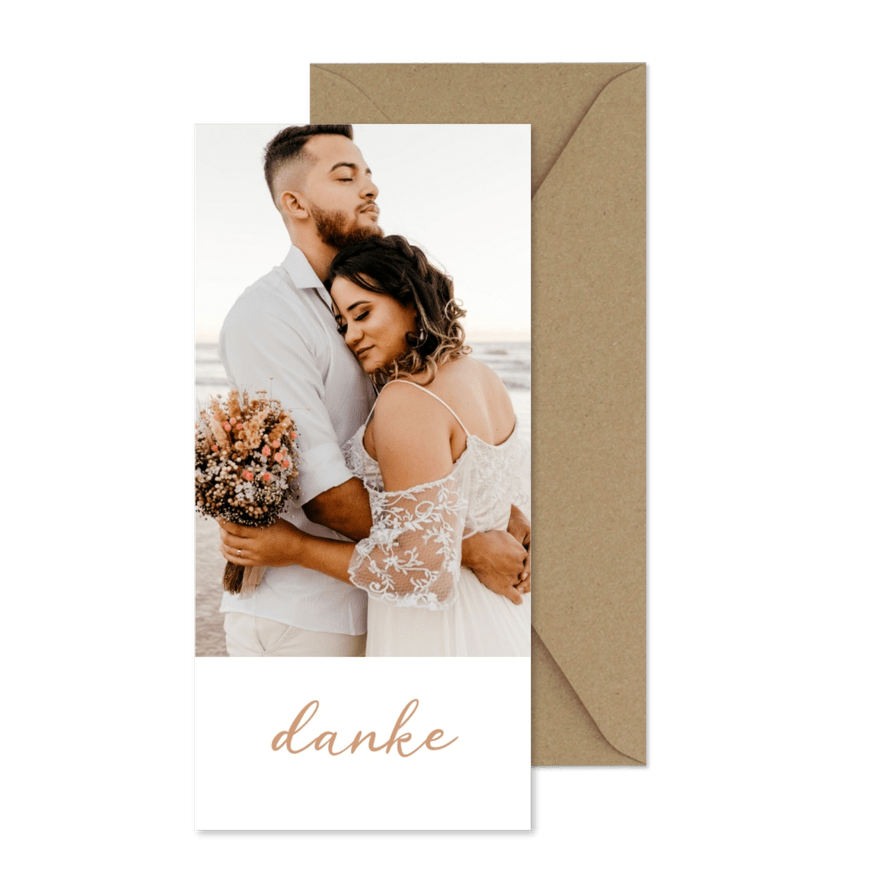 Fotokarte großes Foto Hochformat  - Karteneindruck

