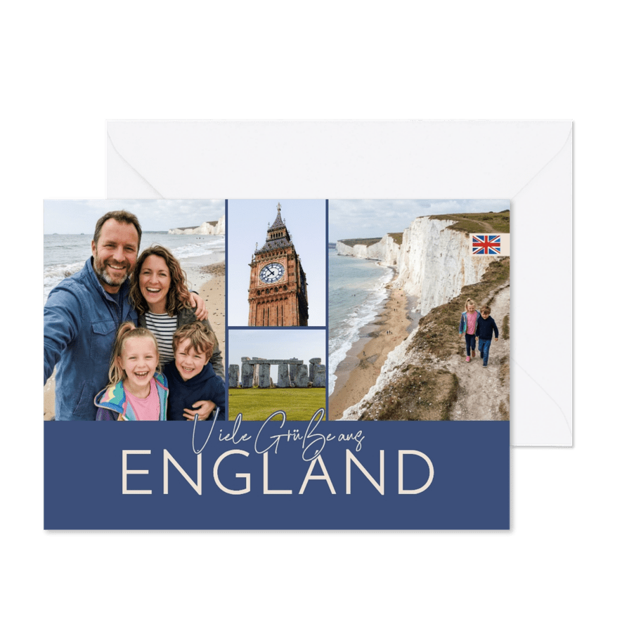 Fotokarte 'Grüße aus England'  - Kartenvorschau
