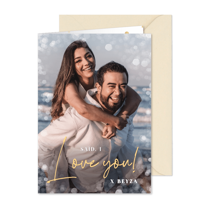 Fotokarte 'Love you' - Karteneindruck
