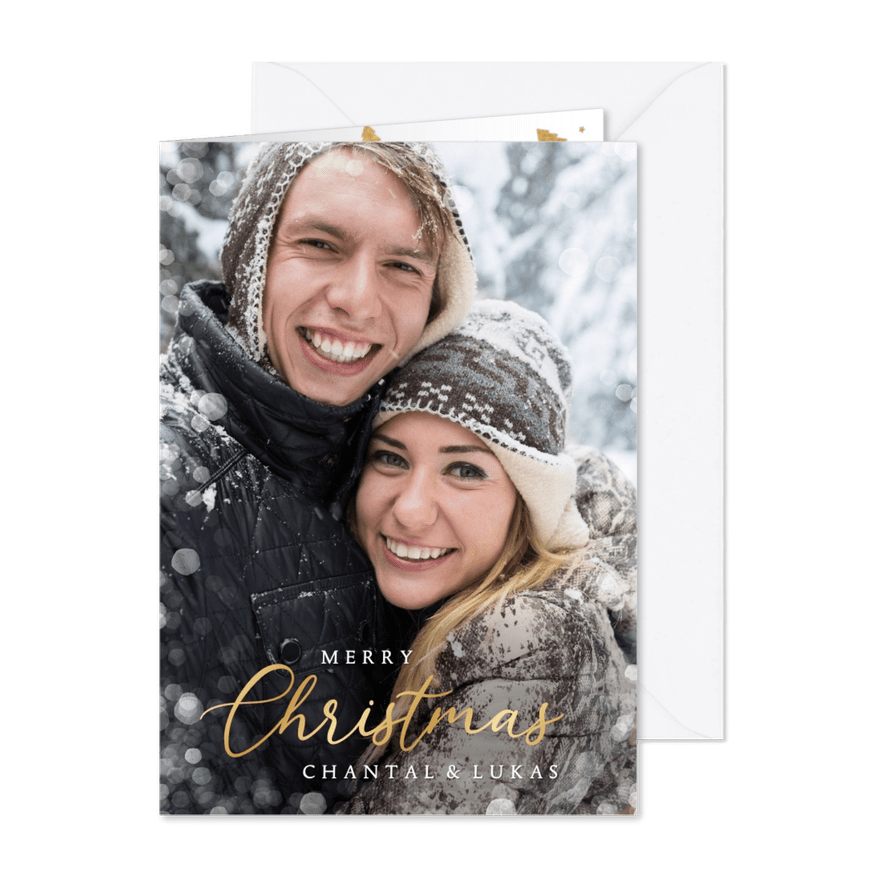 Fotokarte 'Merry Christmas' - Karteneindruck
