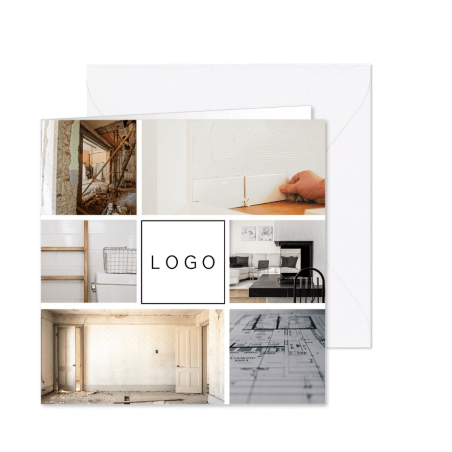 Fotokarte mit Platz für ein Logo - Karteneindruck
