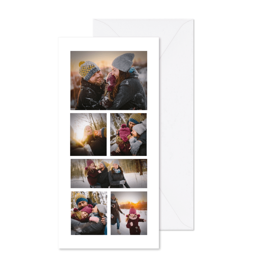 Fotokarte mit sechs Fotos - Karteneindruck