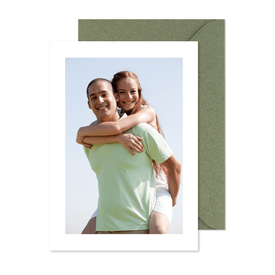 Fotokarte Rechteck Hochformat - Karteneindruck
