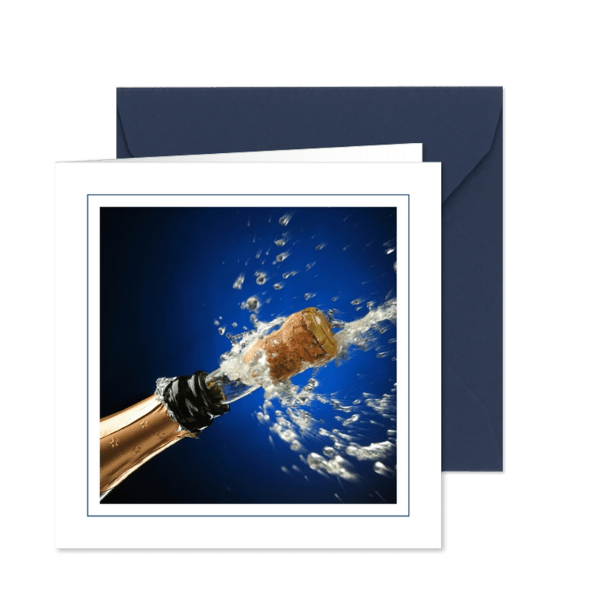 Fotokarte Sektkorken Jubiläum - Karteneindruck