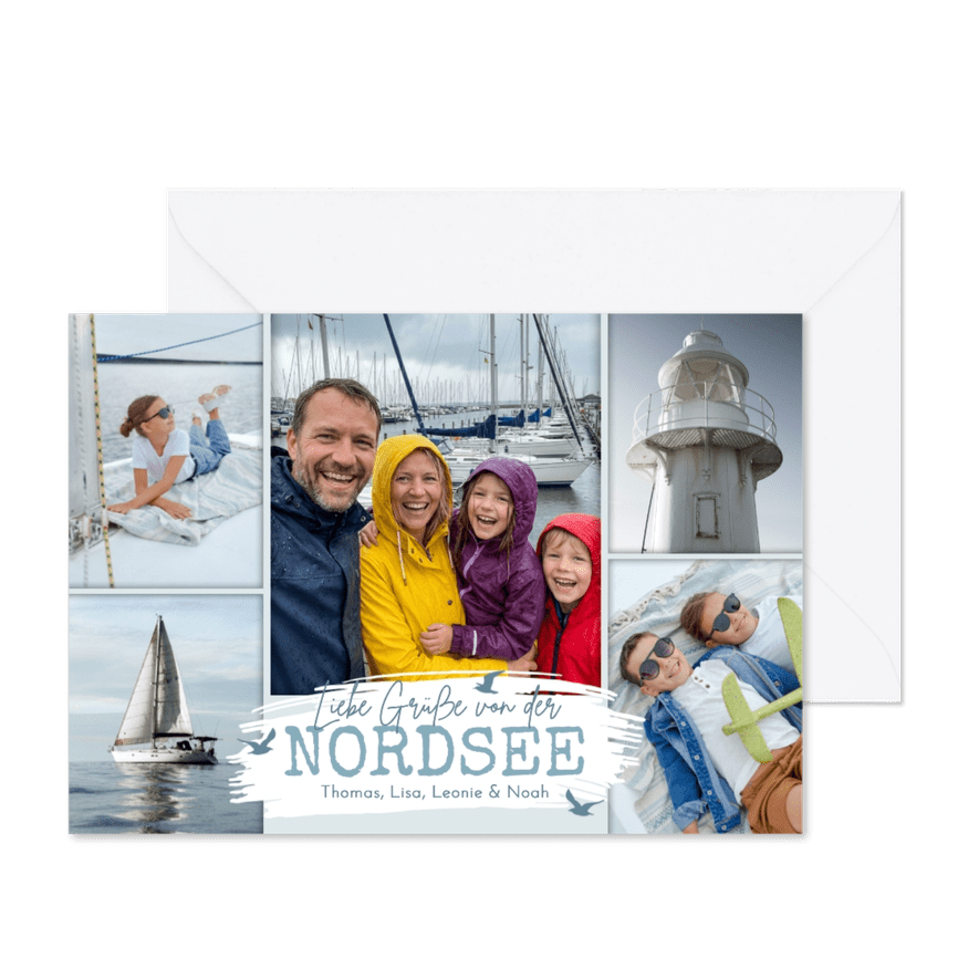 Fotokarte Urlaub Nordsee - Kartenvorschau
