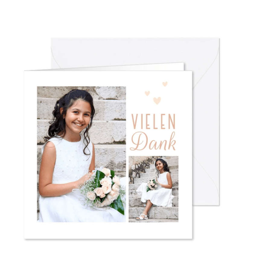 Fotokarte Vielen Dank - Karteneindruck
