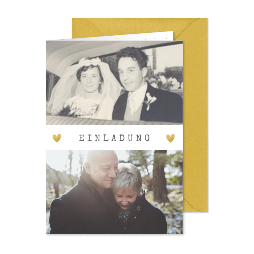 Fotokarte zwei Fotos - Karteneindruck
