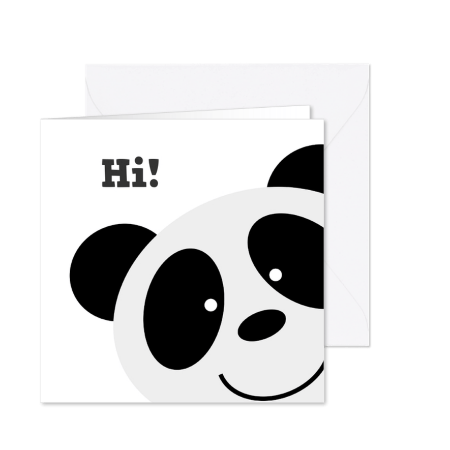 Freundschaftkarte Pandabär - Karteneindruck
