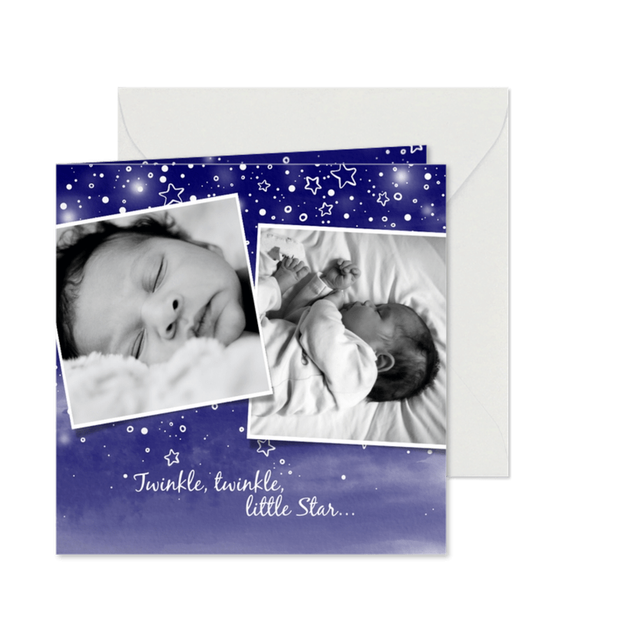 Geburtskarte Fotos Sternenhimmel - Karteneindruck
