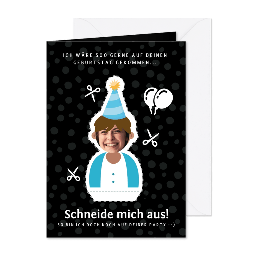 Geburtstagskarte DIY-Geburtstagsgast - Karteneindruck