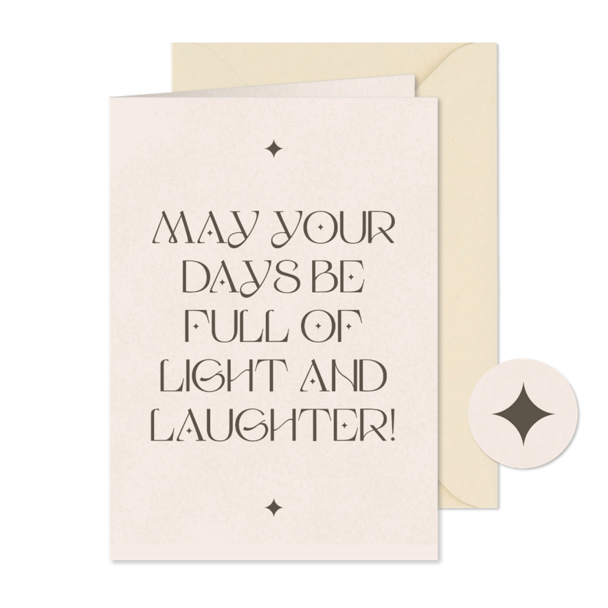 Geschäftliche Weihnachtskarte englisch Typografie - Karteneindruck
