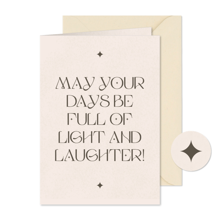 Geschäftliche Weihnachtskarte englisch Typografie - Karteneindruck
