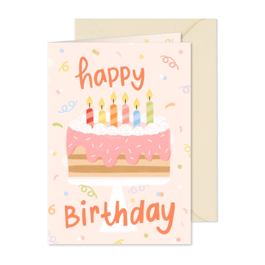Glückwunschkarte Geburtstag Happy Birthday - Karteneindruck