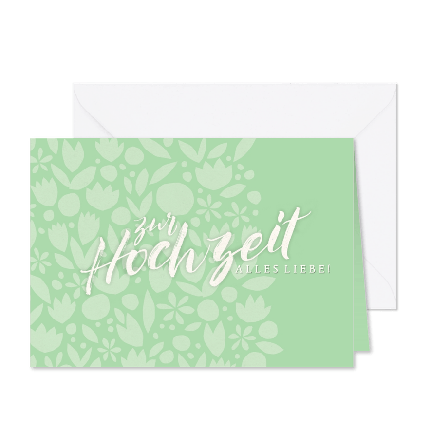 Glückwunschkarte zur Hochzeit Papercut - Karteneindruck