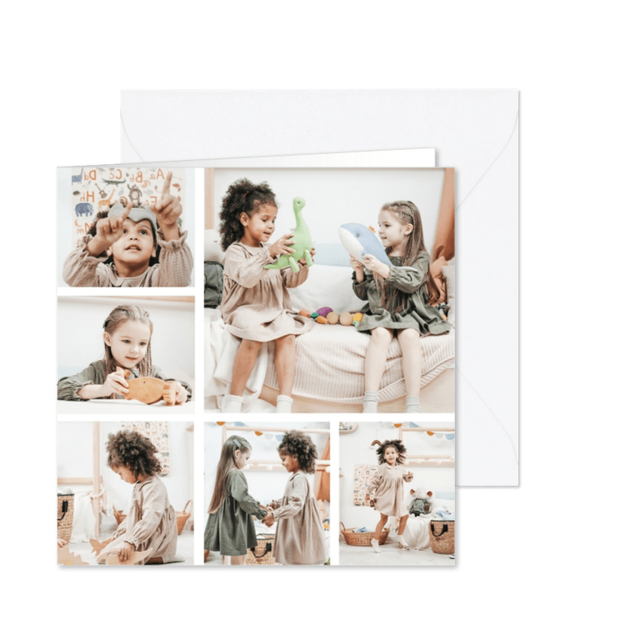 Grußkarte Fotocollage Freundschaft - Kartenvorschau