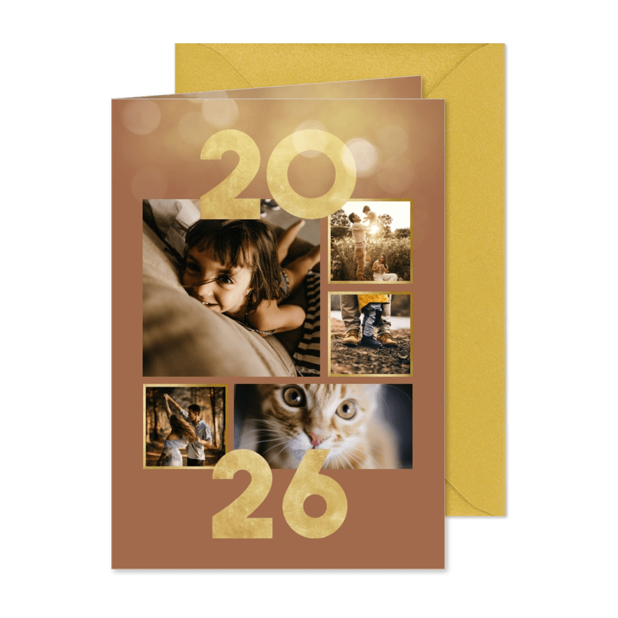 Grußkarte Fotos Neujahr - Karteneindruck
