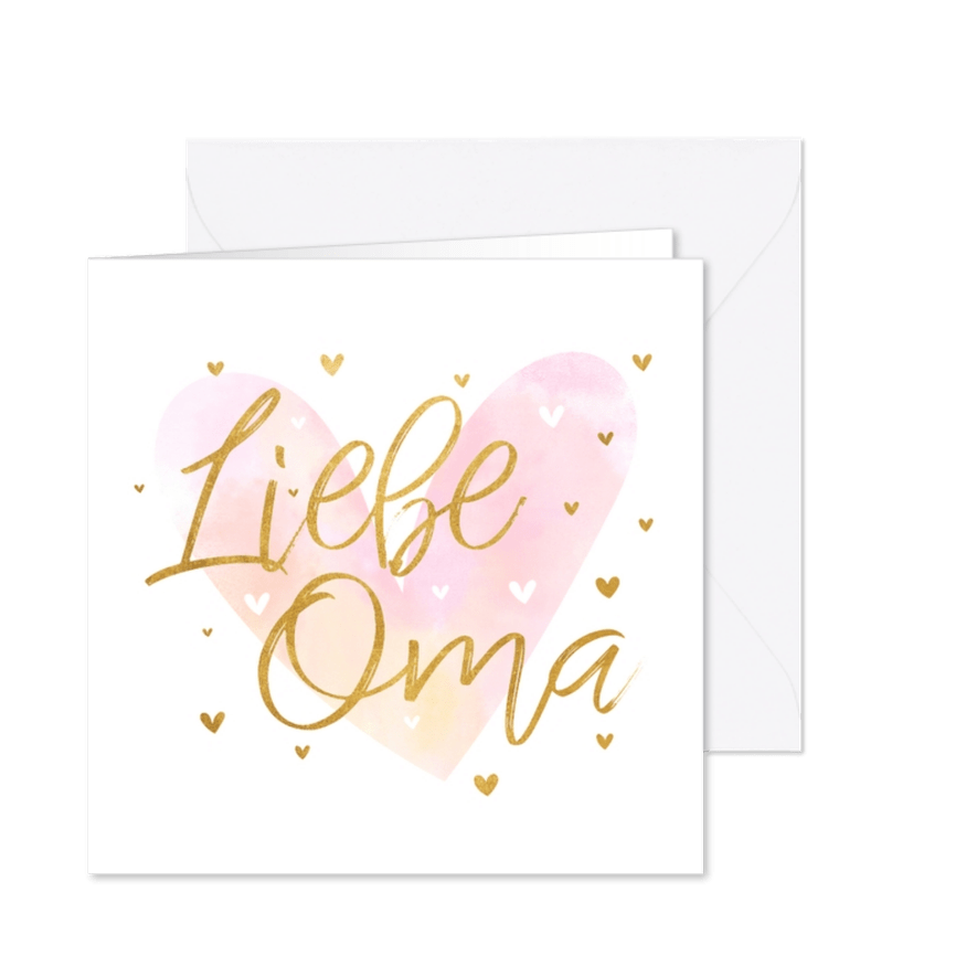 Grußkarte Liebe Oma Foto innen - Karteneindruck