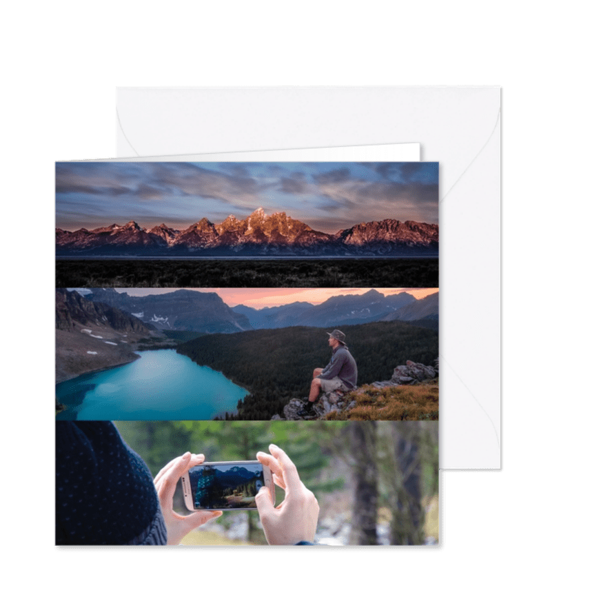 Grußkarte Quadrat Fotos - Karteneindruck