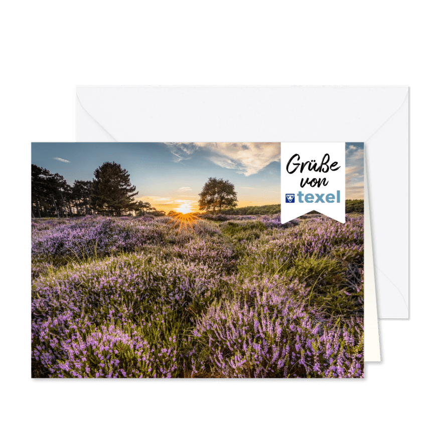 Heide auf Texel - Karteneindruck