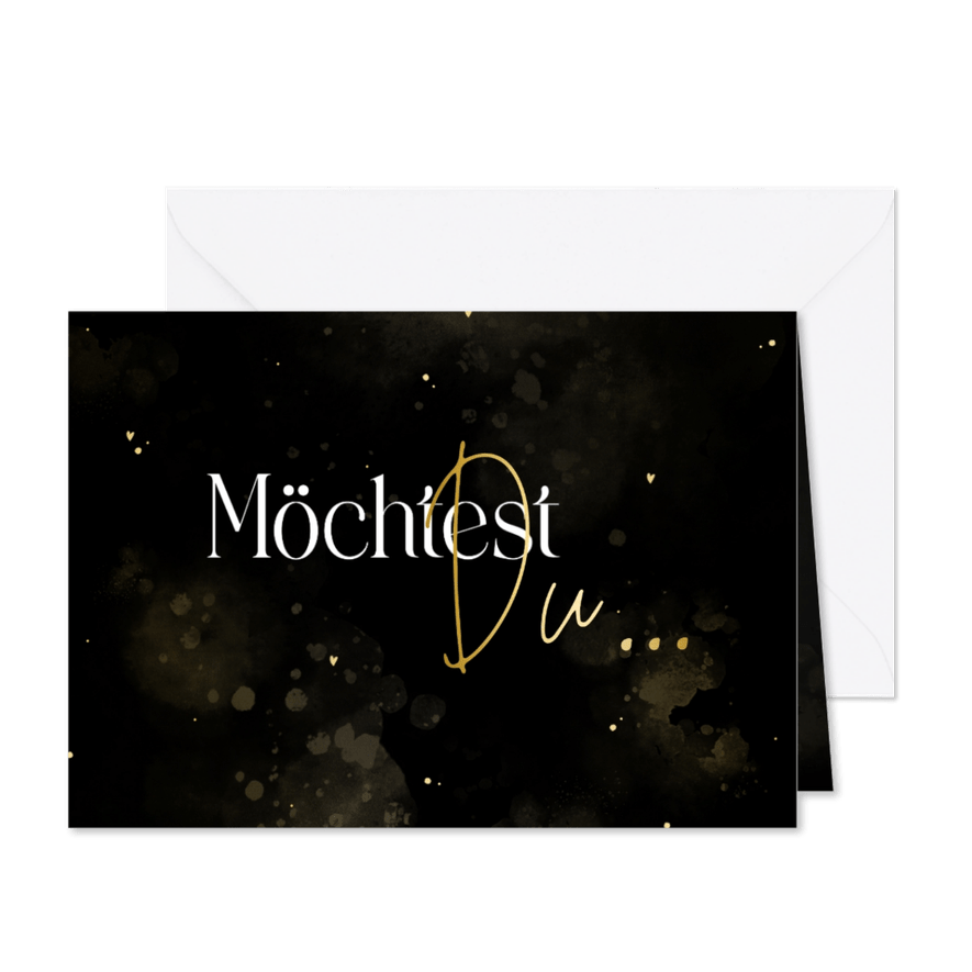 Karte 'Möchtest du...' Trauzeugin/Brautjungfer - Karteneindruck
