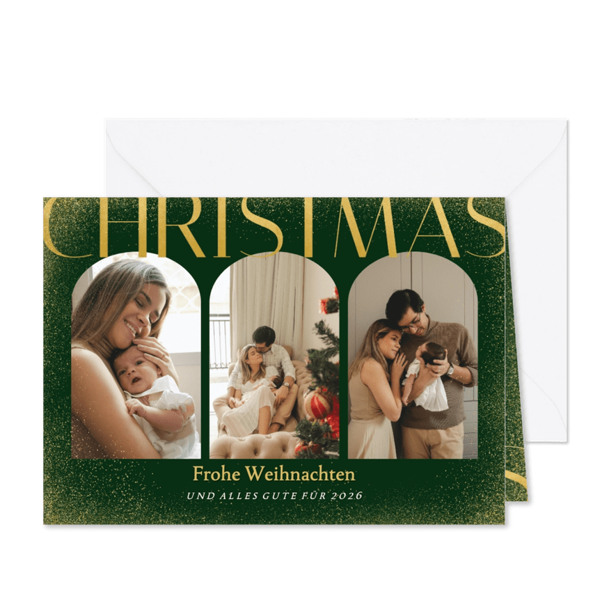 Karte Weihnachten Fotoreihe 'Christmas' - Karteneindruck