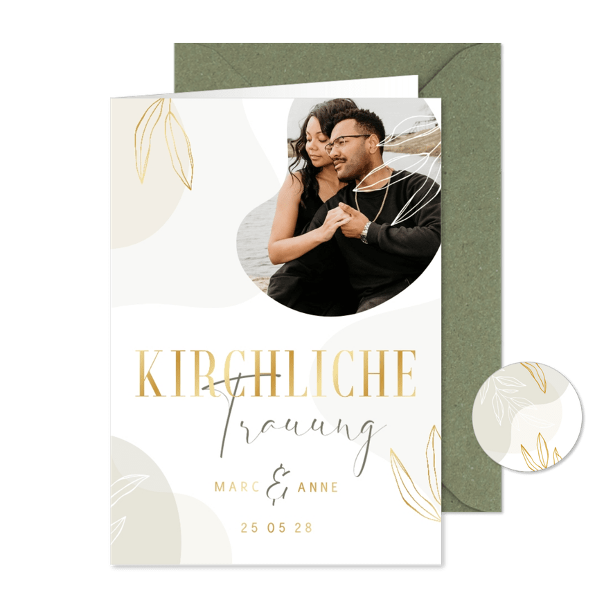 Kirchenheft elegant & abstrakt - Karteneindruck