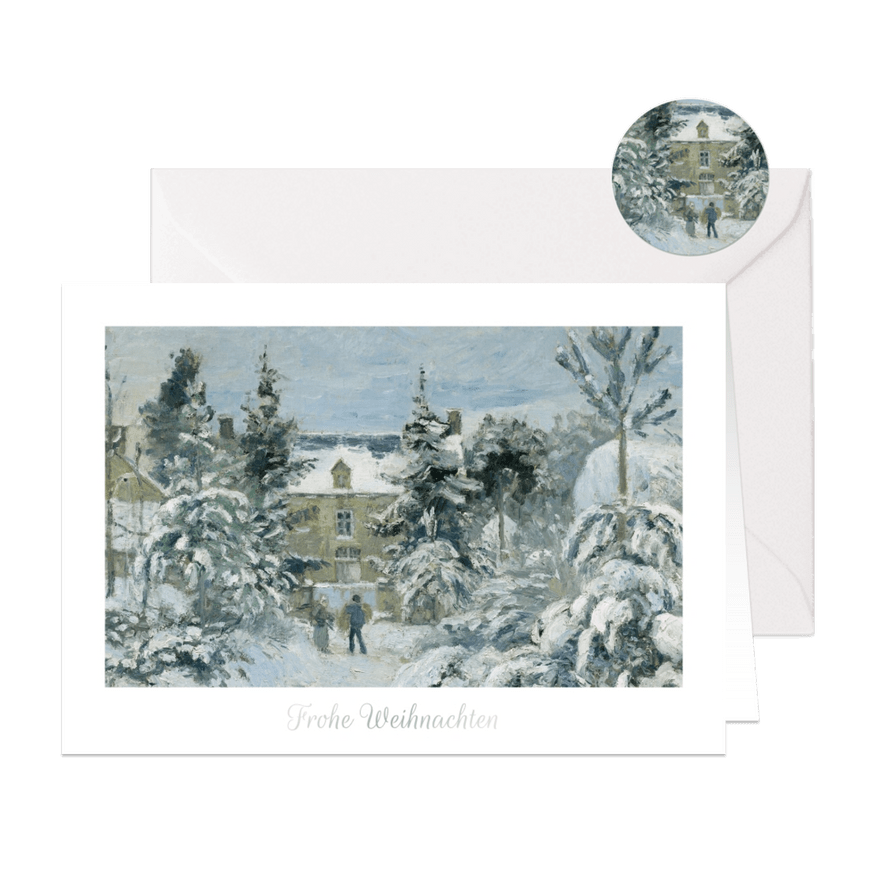 Kunstkarte Weihnachten Wintermotiv - Karteneindruck
