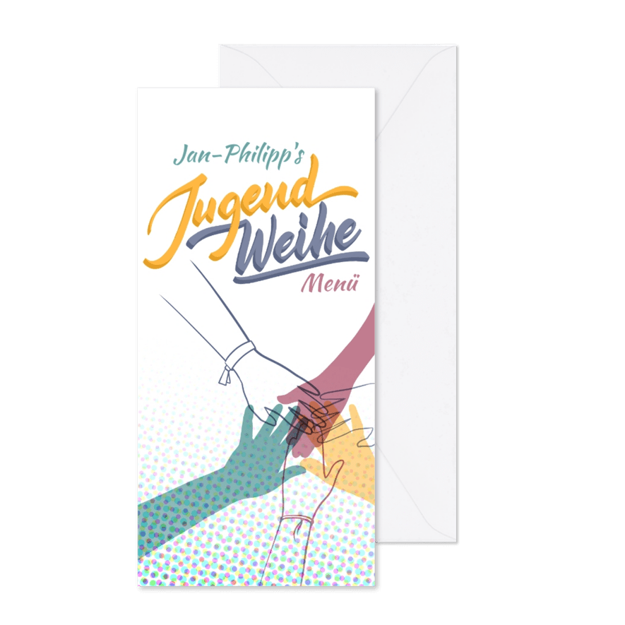 Menükarte - Hände - Karteneindruck
