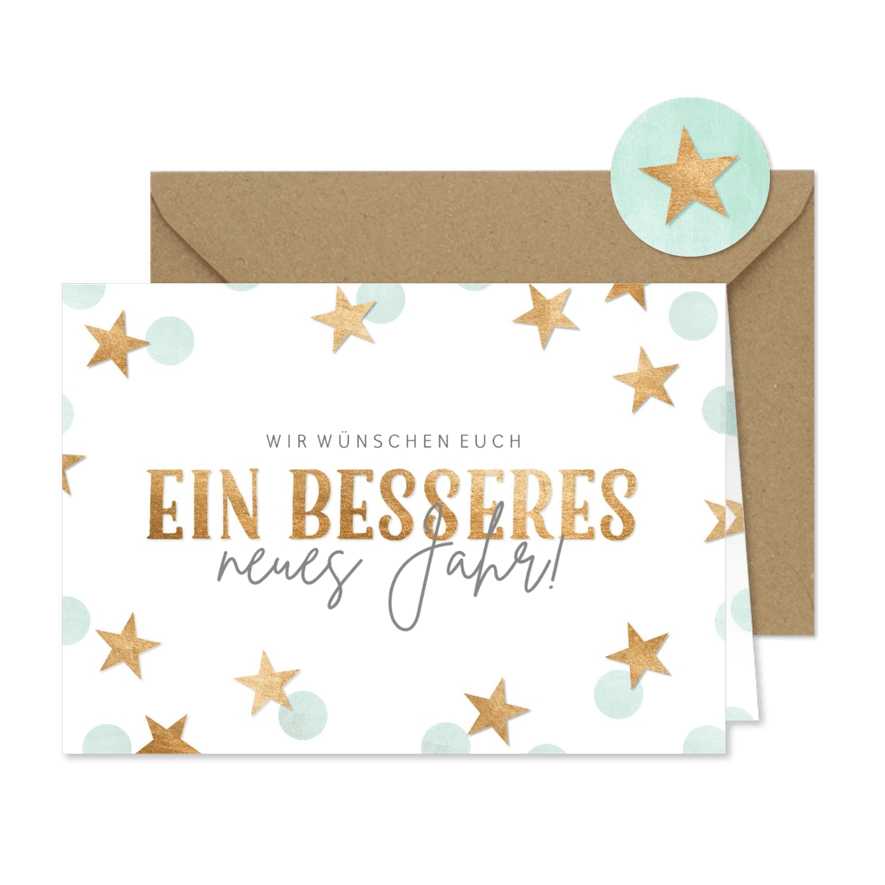 Neujahrskarte besseres Jahr - Kartenvorschau
