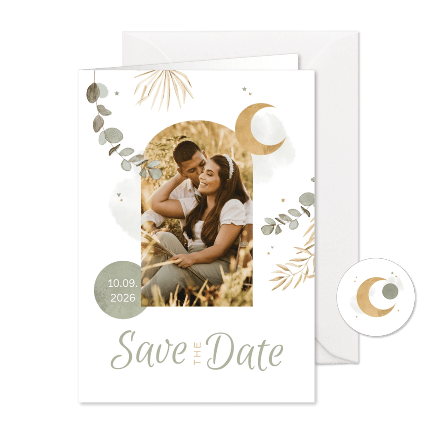 Save the Date Karte Hochzeit Arabian Vibes - Karteneindruck
