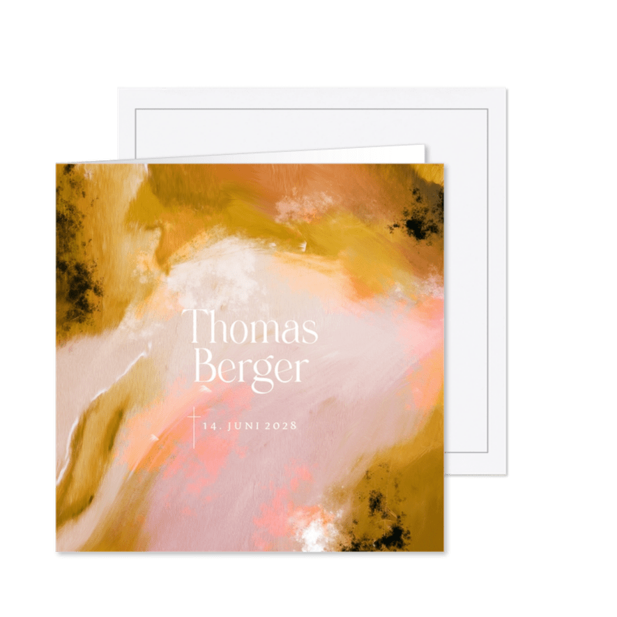 Trauerkarte Abstrakte Malerei - Karteneindruck
