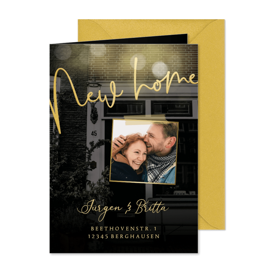 Umzugskarte Foto 'New Home' - Karteneindruck