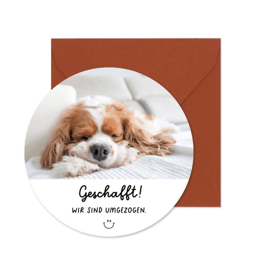 Umzugskarte 'Geschafft' - Karteneindruck