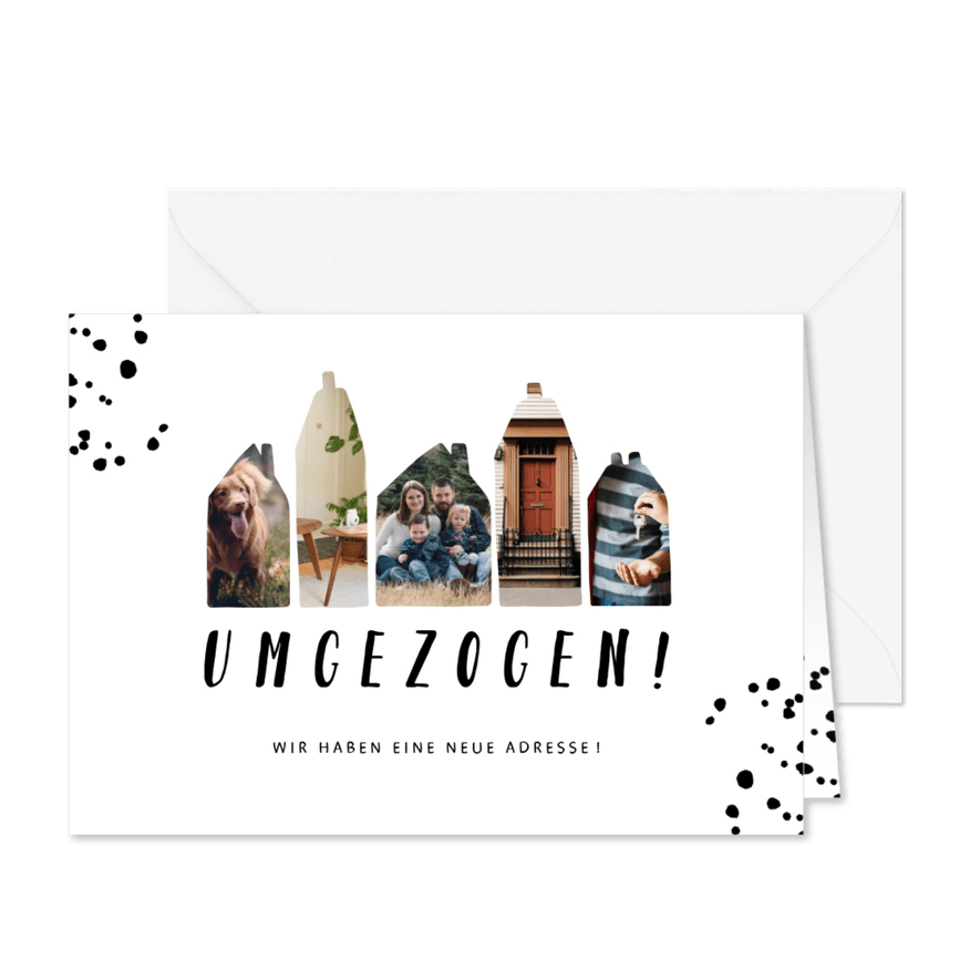 Umzugskarte Häuserreihe - Karteneindruck