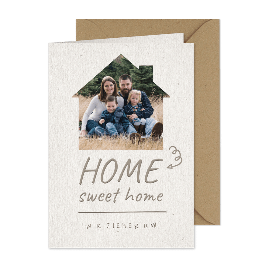 Umzugskarte Home sweet home - Karteneindruck