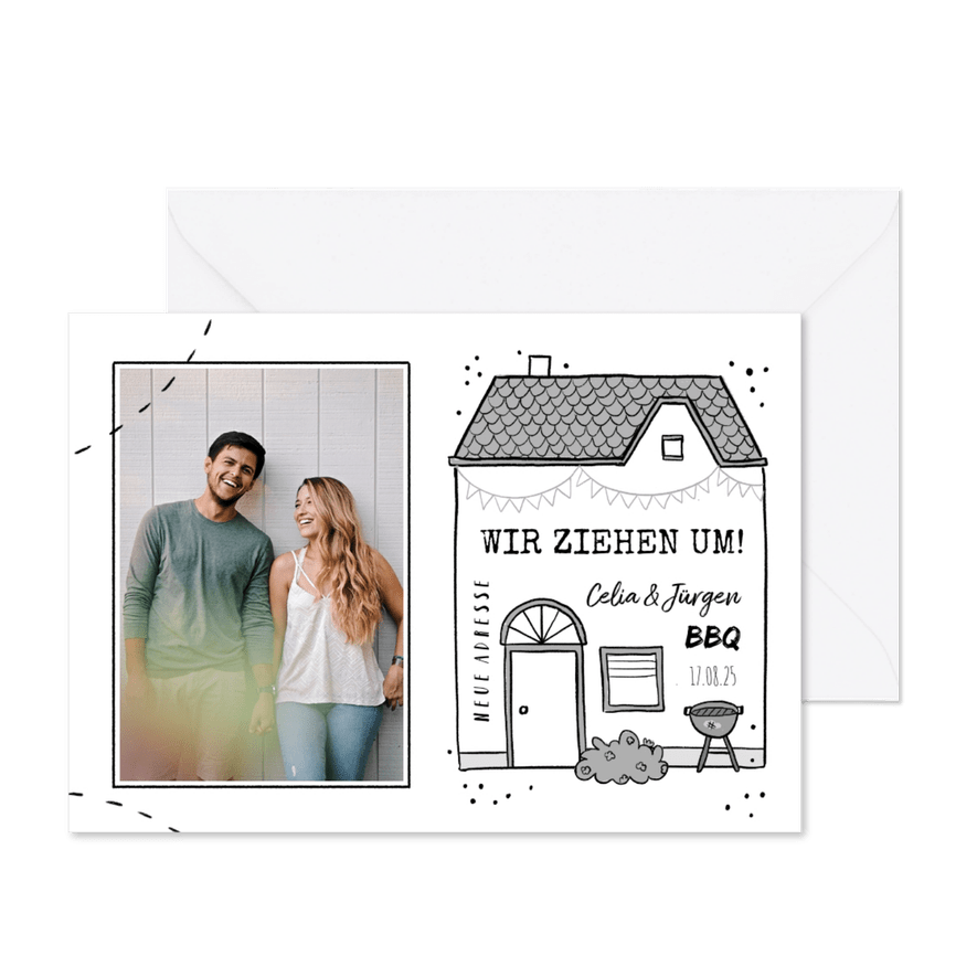 Umzugskarte Illustrationen & Foto - Karteneindruck