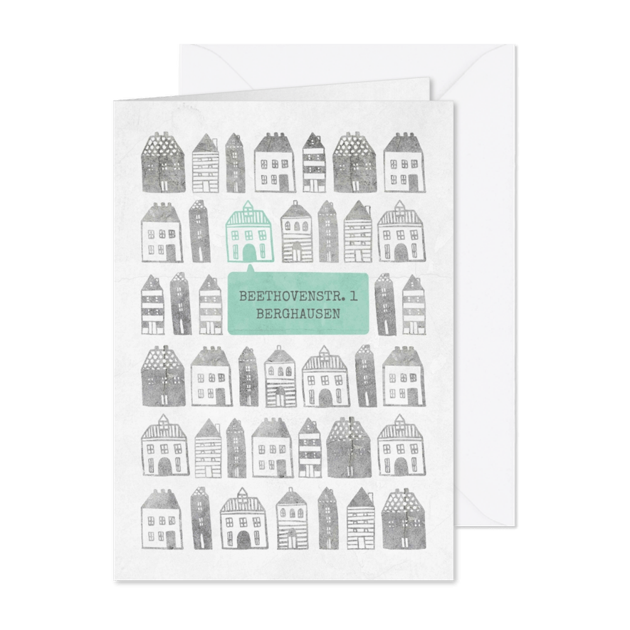 Umzugskarte Kleine Stadt - Karteneindruck