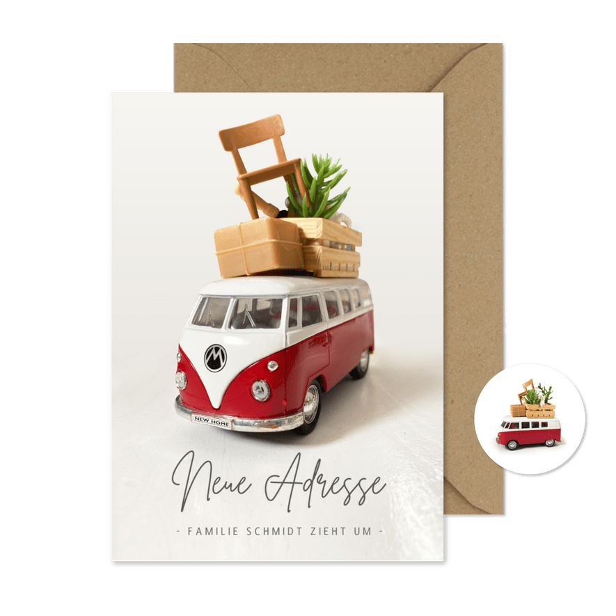 Umzugskarte VW-Bus - Karteneindruck