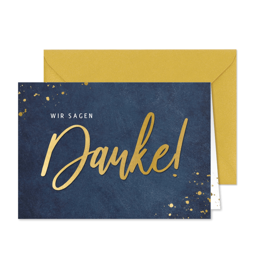 Weihnachtskarte Danke sagen Mitarbeiter - Karteneindruck
