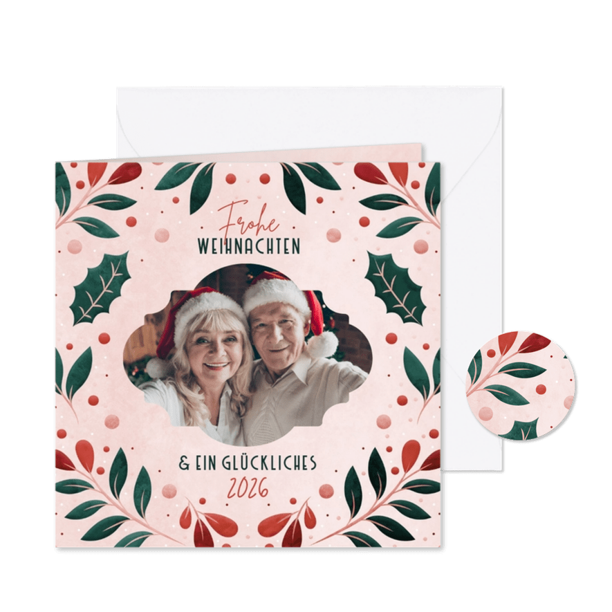 Weihnachtskarte Foto klassischer Rahmen - Karteneindruck