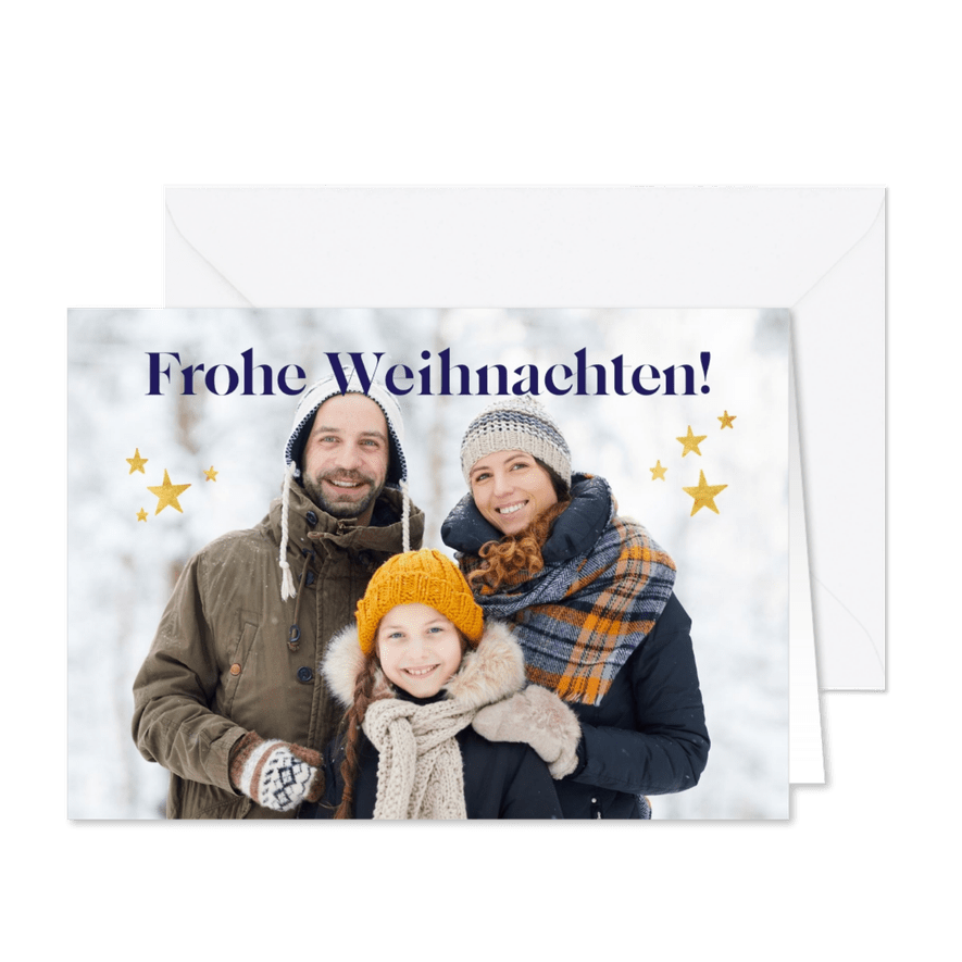 Weihnachtskarte Foto - Karteneindruck