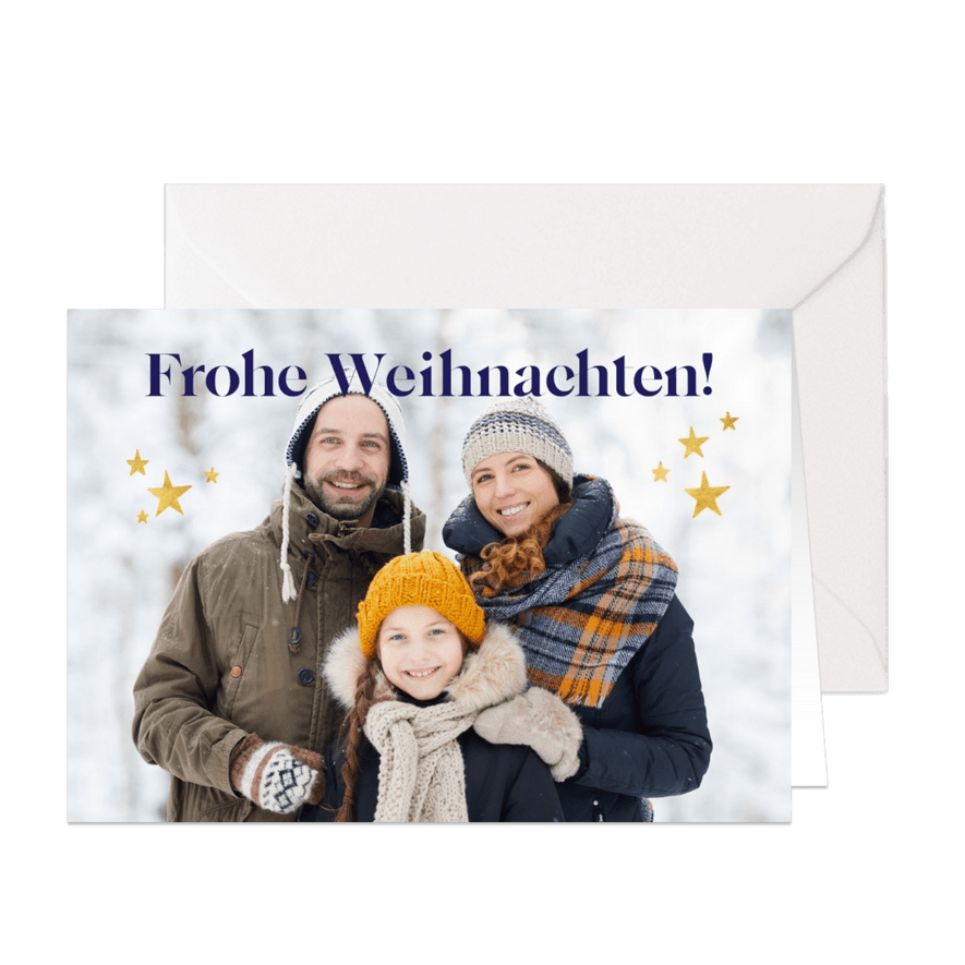 Weihnachtskarte Foto - Karteneindruck
