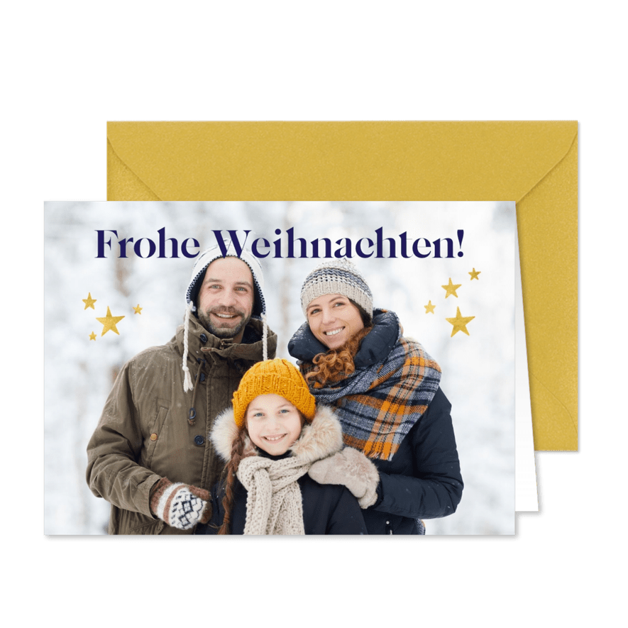 Weihnachtskarte Foto - Karteneindruck