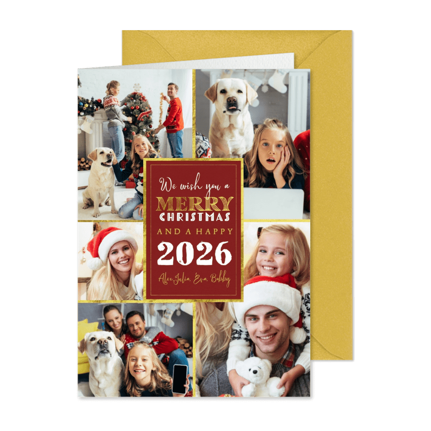 Weihnachtskarte Fotomix - Karteneindruck
