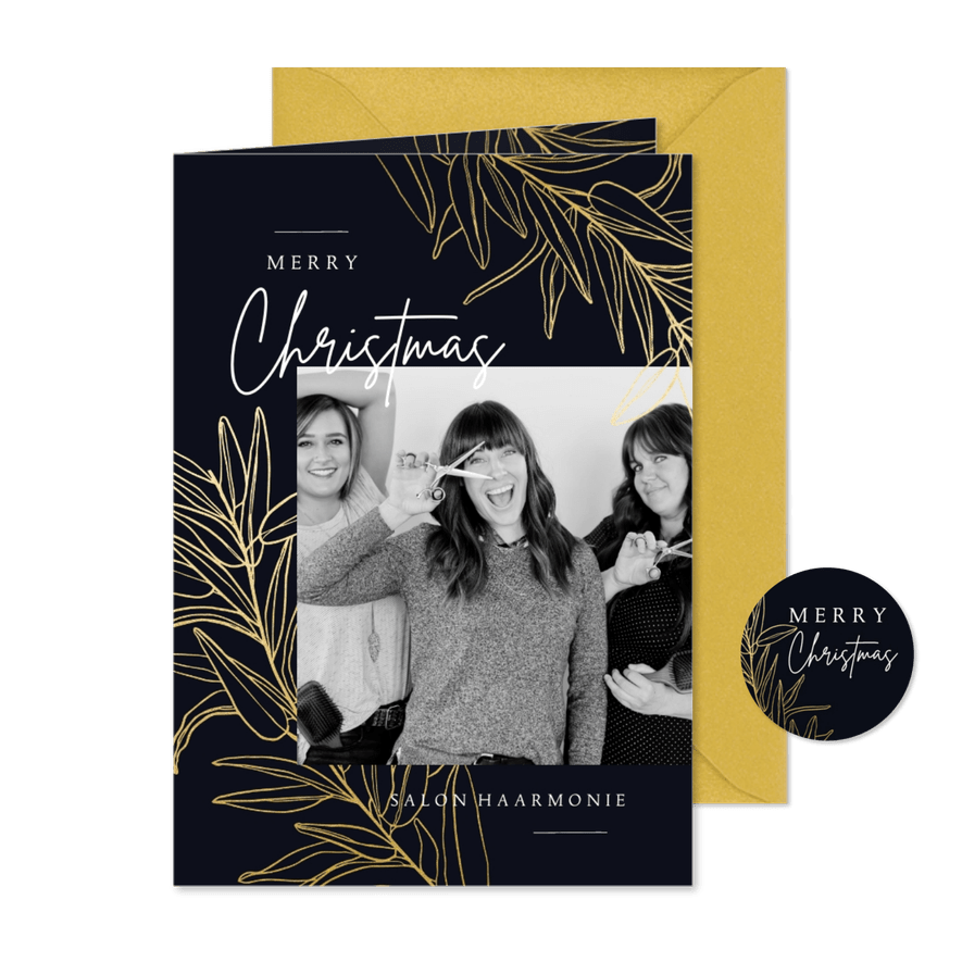 Weihnachtskarte Friseursalon Foto - Karteneindruck
