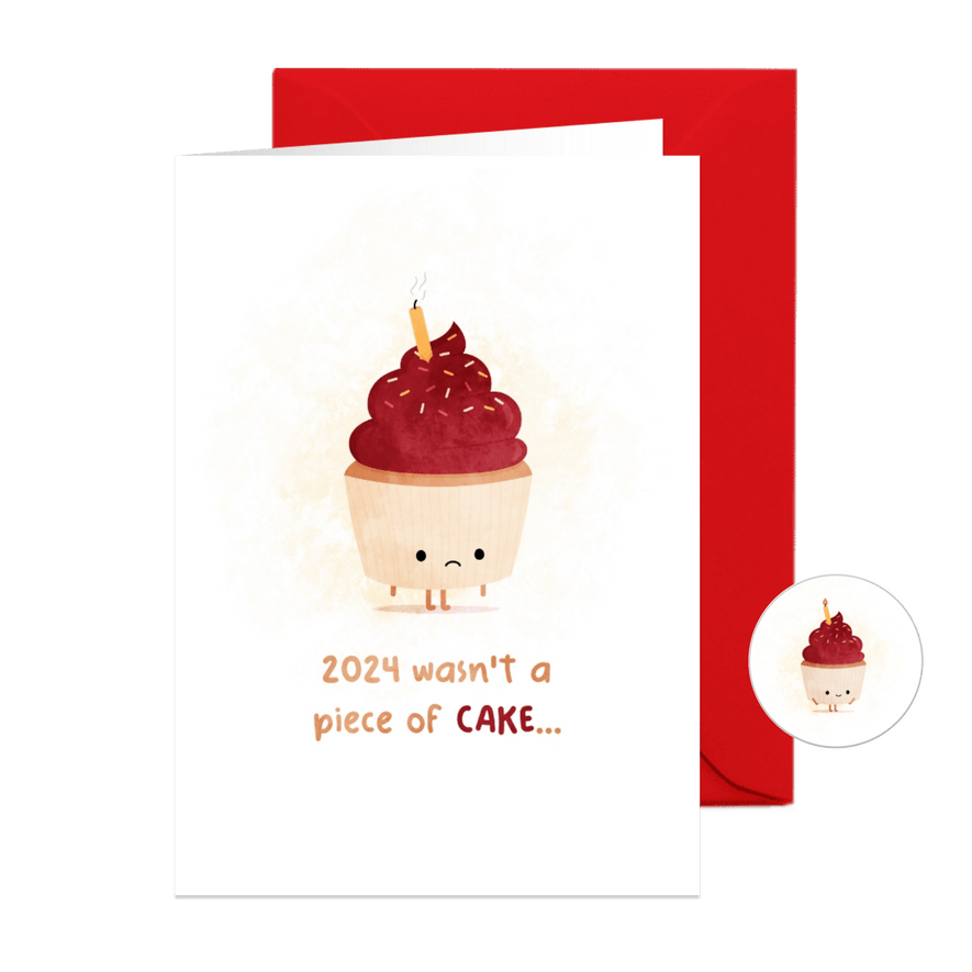 Weihnachtskarte 'Piece of cake' - Karteneindruck
