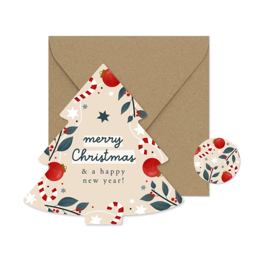 Weihnachtskarte Weihnachtsdeko Weihnachtsbaum Bonprix - Karteneindruck