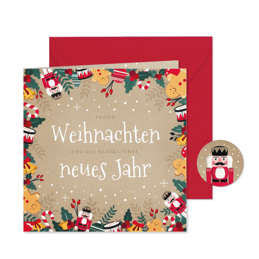 Weihnachtskarte Weihnachtsillustrationen - Kartenvorschau
